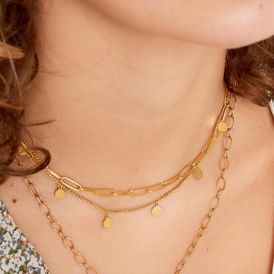 Necklace Chain Circle Gold Picture4